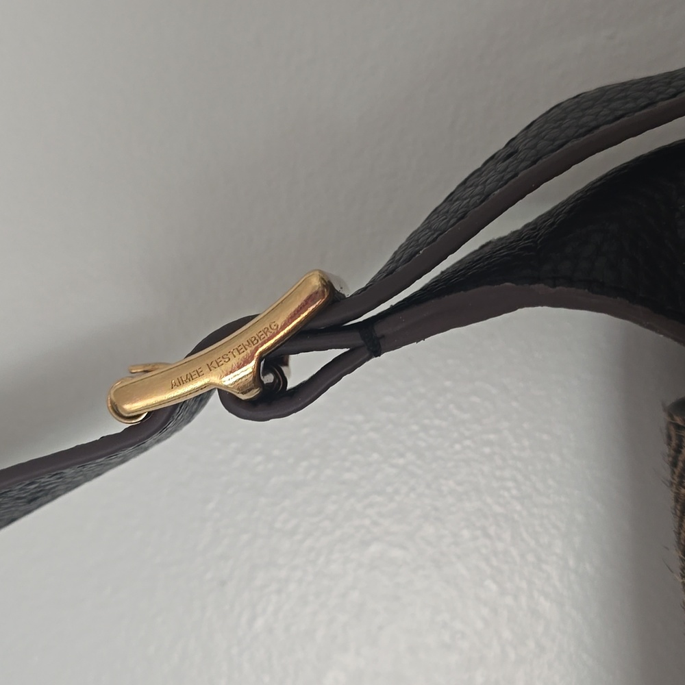 NWOT Aimee Kestenberg Brown Shoulder Bag - Picture 8 of 13